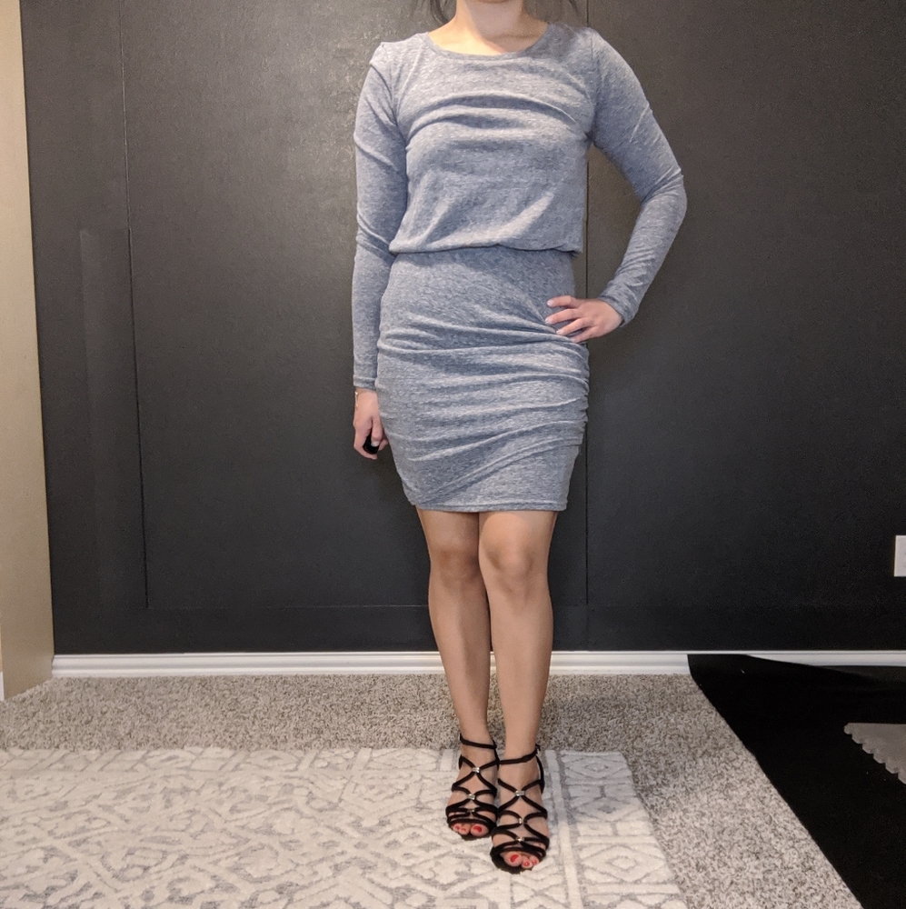 Long Sleeve Knit Dress (XS)